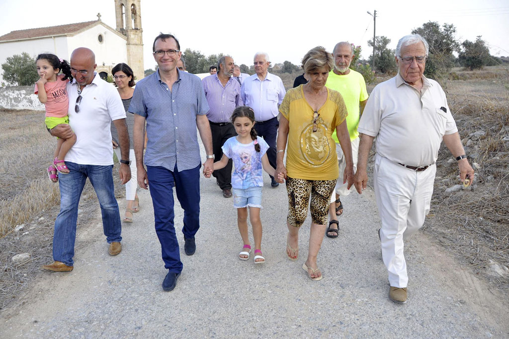 SASG Espen Barth Eide and SRSG Lisa Buttenheim visited Kormakitis village on 7 August 2015, where they had the opportunity to speak and listen to Maronite residents. They had a walk around the village and visited the Kormakitis’ Cultural Center and Folklore Museum. Photo: UNFICYP