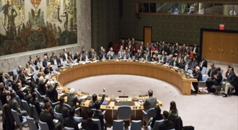 A wide view of the Security Council meeting. Photo/Loey Felipe