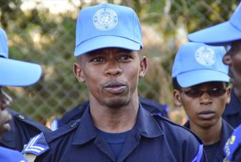 Police officers from Rwanda.