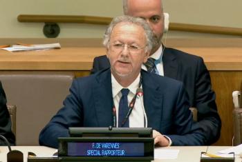 Fernand de Varennes, the United Nations Special Rapporteur on Minority Issues. (screen grab)