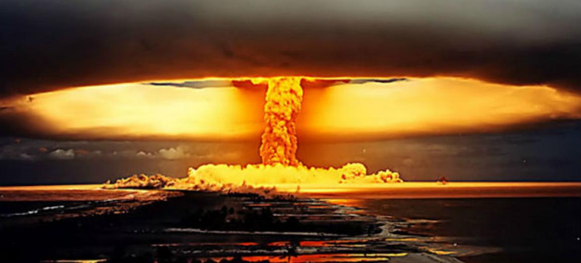 Ensayo nuclear en la Polinesia Francesa. Foto CTBTO