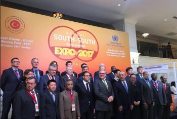 Oficiales de alto nivel se reunieron para la inauguración de la Exposición de Desarrollo Sur-Sur 2017. 