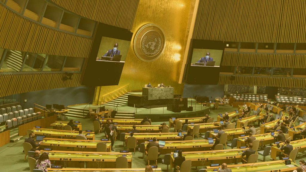 Photo of the UN General Assembly