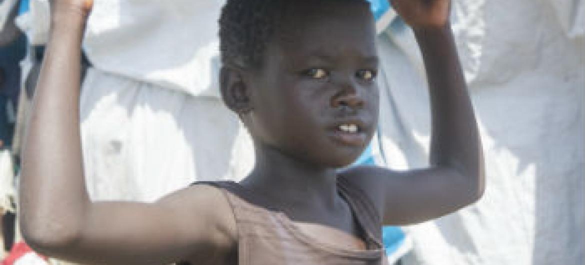 Criança no Sudão do Sul. Foto: ONU/Eskinder Debebe