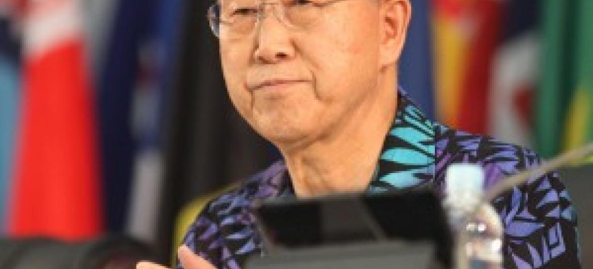 Ban Ki-moon em Samoa.