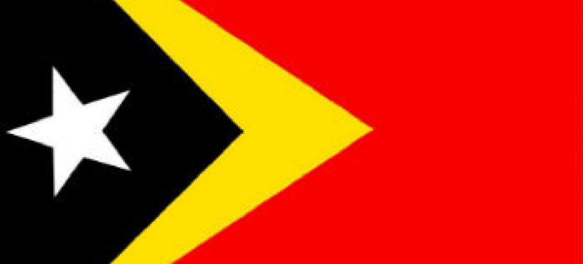 Bandeira de Timor-Leste.