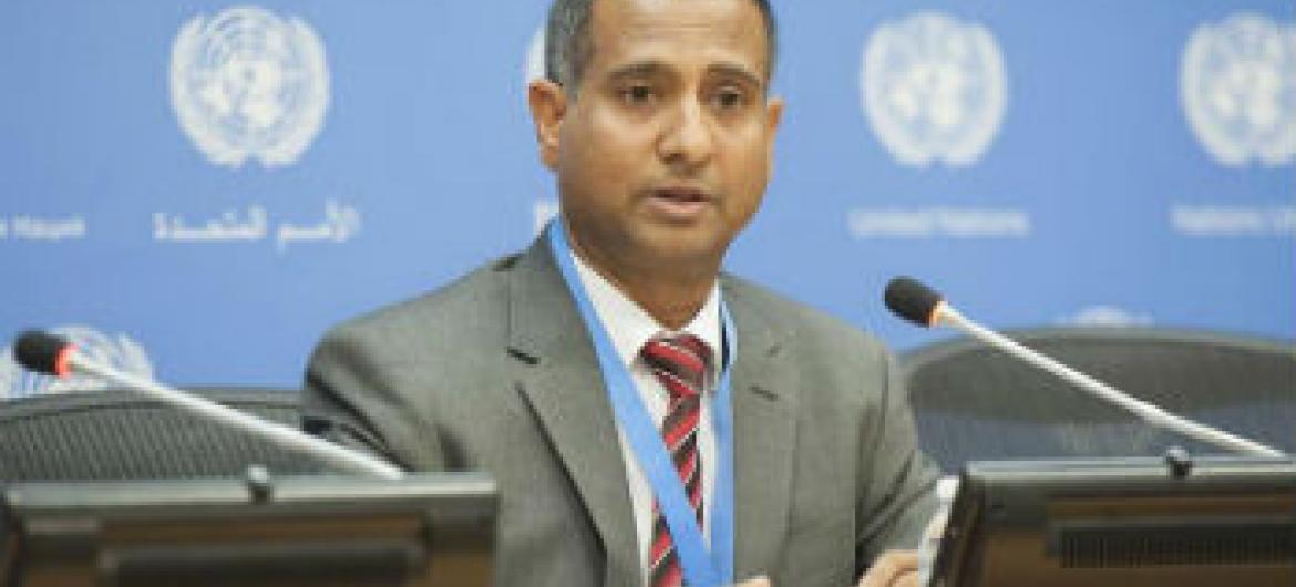 Relator especial para os direitos humanos, Ahmed Shaheed. Foto: ONU/Cia Pak