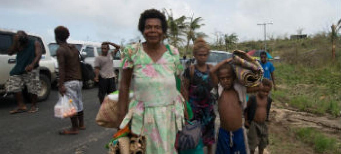 Milhares de pessoas em Vanuatu precisam de assistência após destruição causada pelo ciclone tropical Pam. Foto: Unicef Pacífico