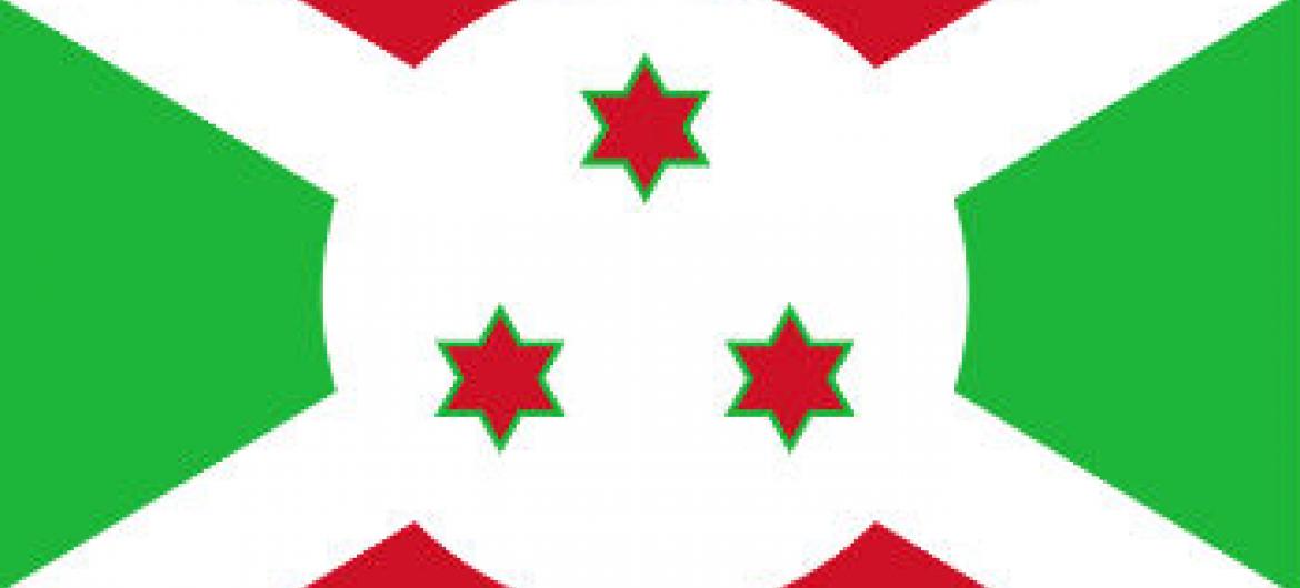 Bandeira do Burundi.
