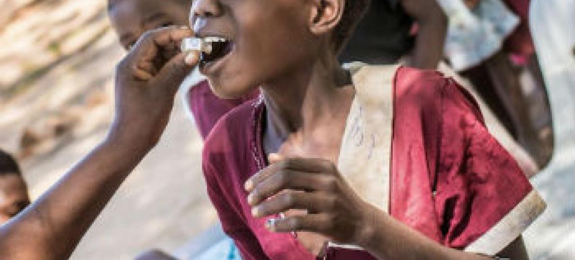 Vacina oral contra o cólera. Foto: OMS/L. Pezzoli