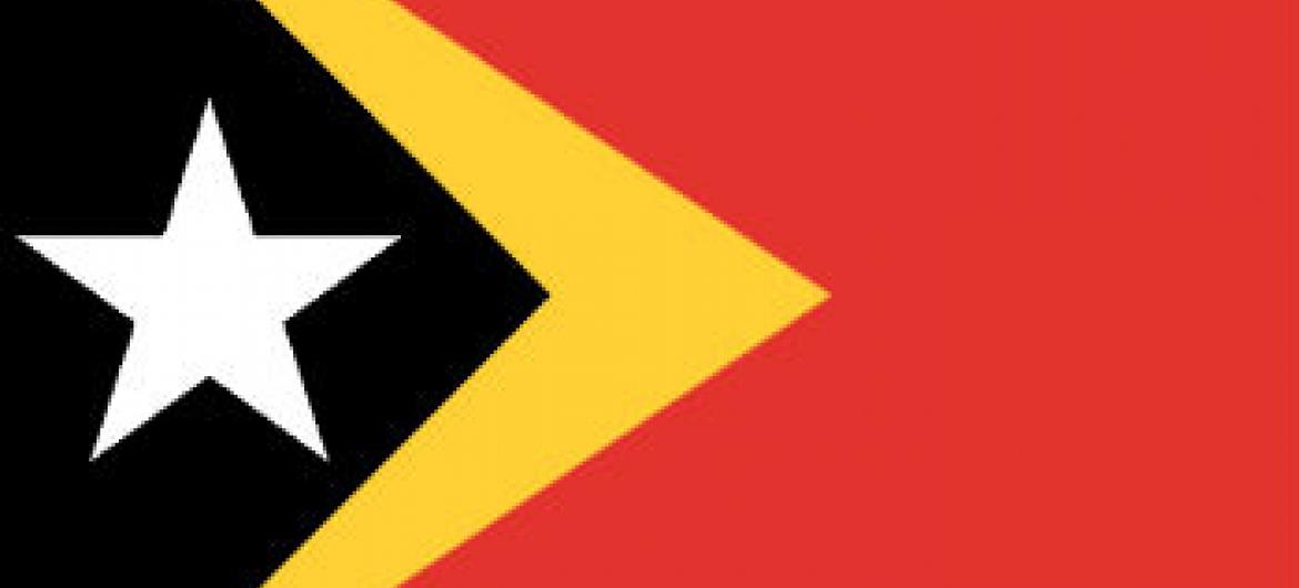 Bandeira de Timor-Leste.