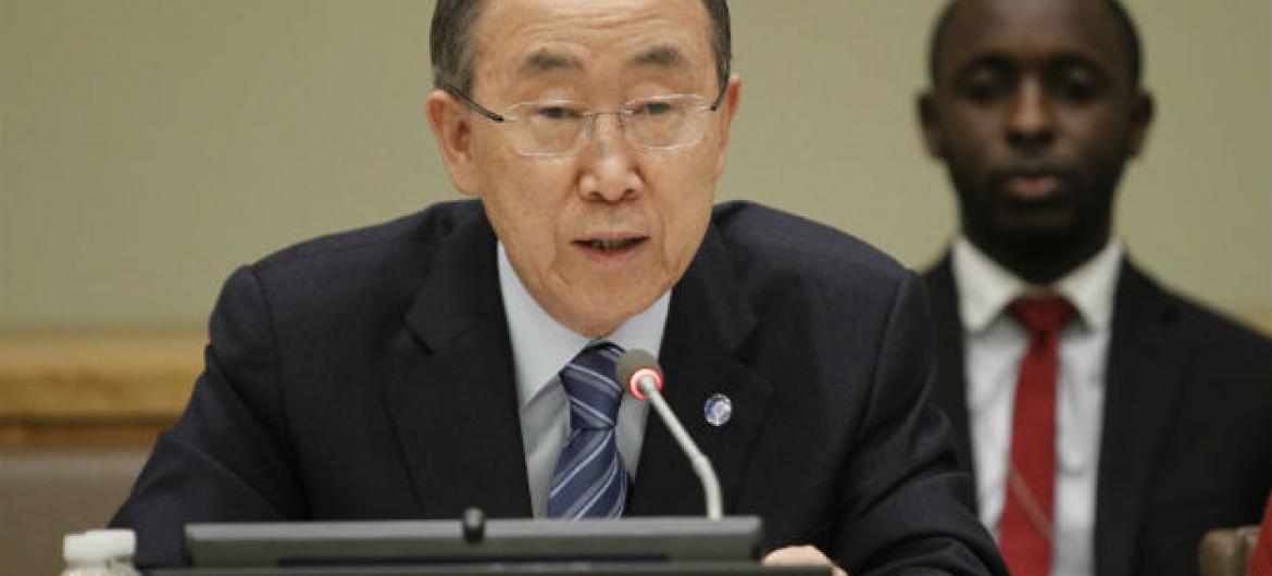 O secretário-geral, Ban Ki-moon. Foto: ONU/Paulo Filgueiras
