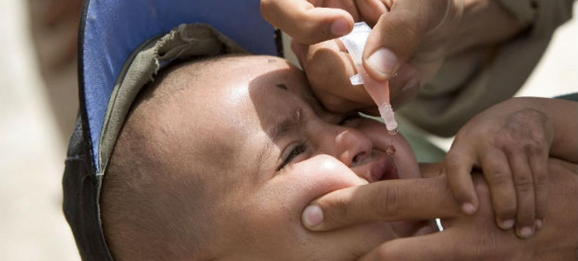Canadá contribui para a erradicação da pólio no Paquistão. Foto: ONU
