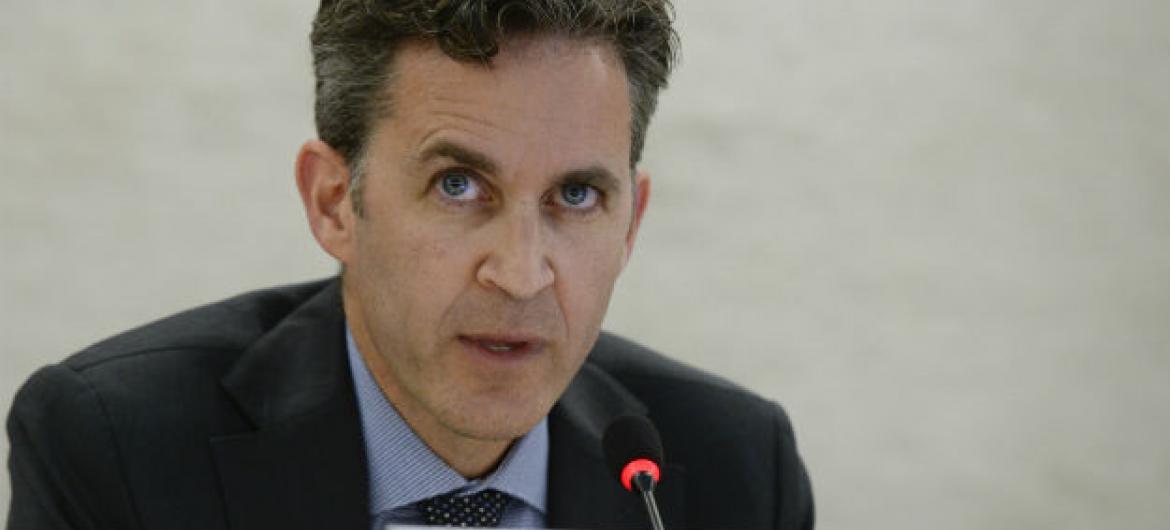 O relator especial sobre a promoção e proteção do direito à liberdade de opinião e expressão, David Kaye. Foto: ONU/Jean-Marc Ferré