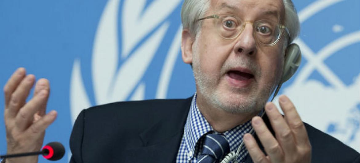 O presidente da Comissão Internacional de Inquérito sobre a Síria, professor Paulo Sérgio Pinheiro. Foto: ONU/Jean-Marc Ferré