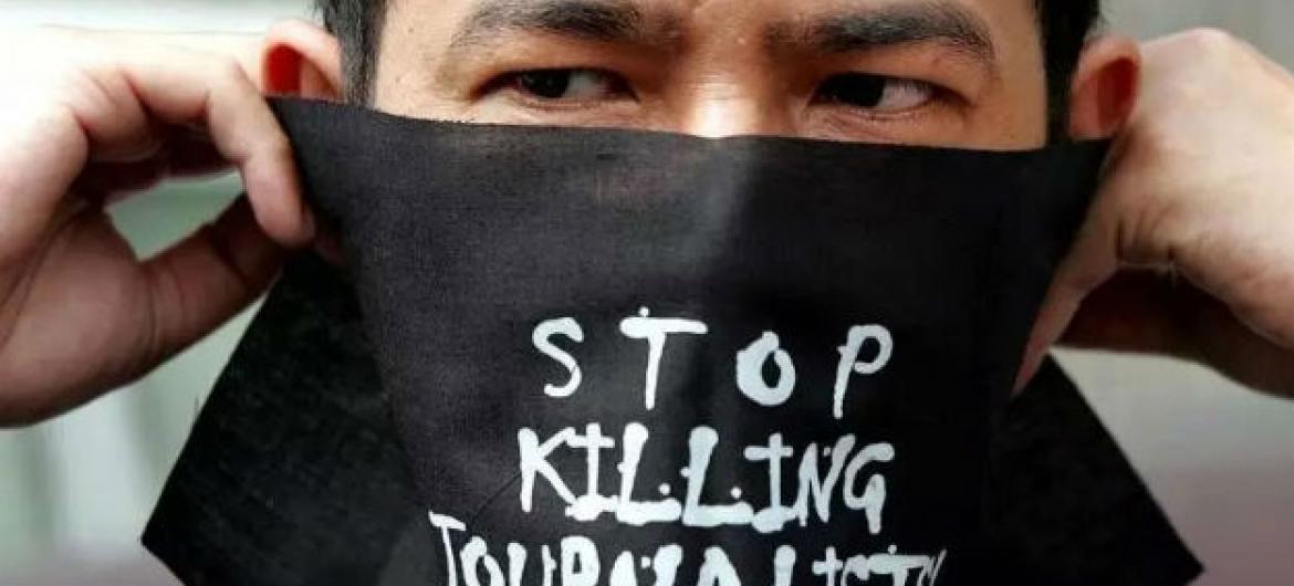 Parem de assassinar jornalistas. Foto: Unesco