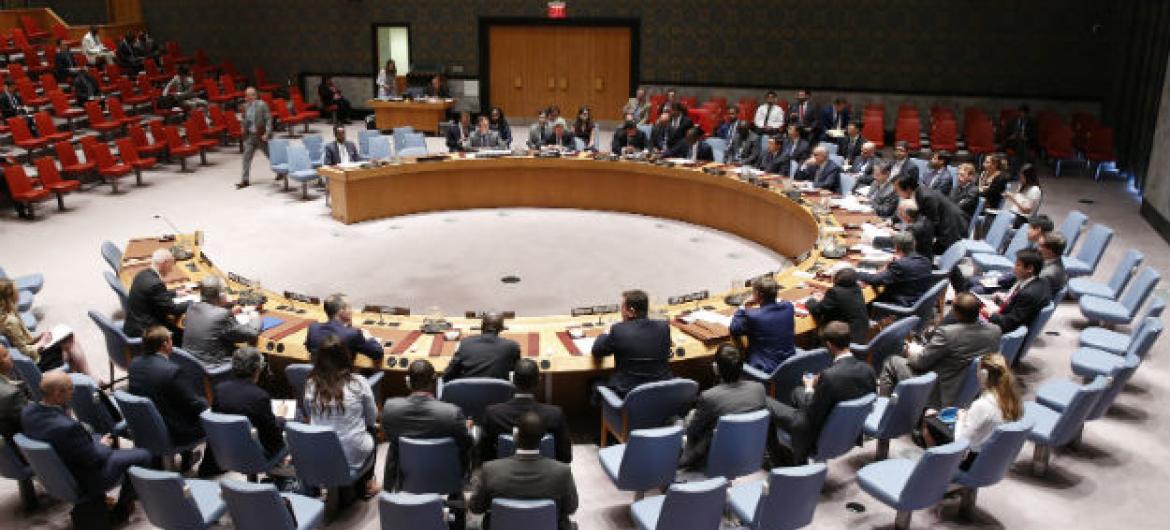 Reunião no Conselho de Segurança da ONU. Foto: ONU/Evan Schneider