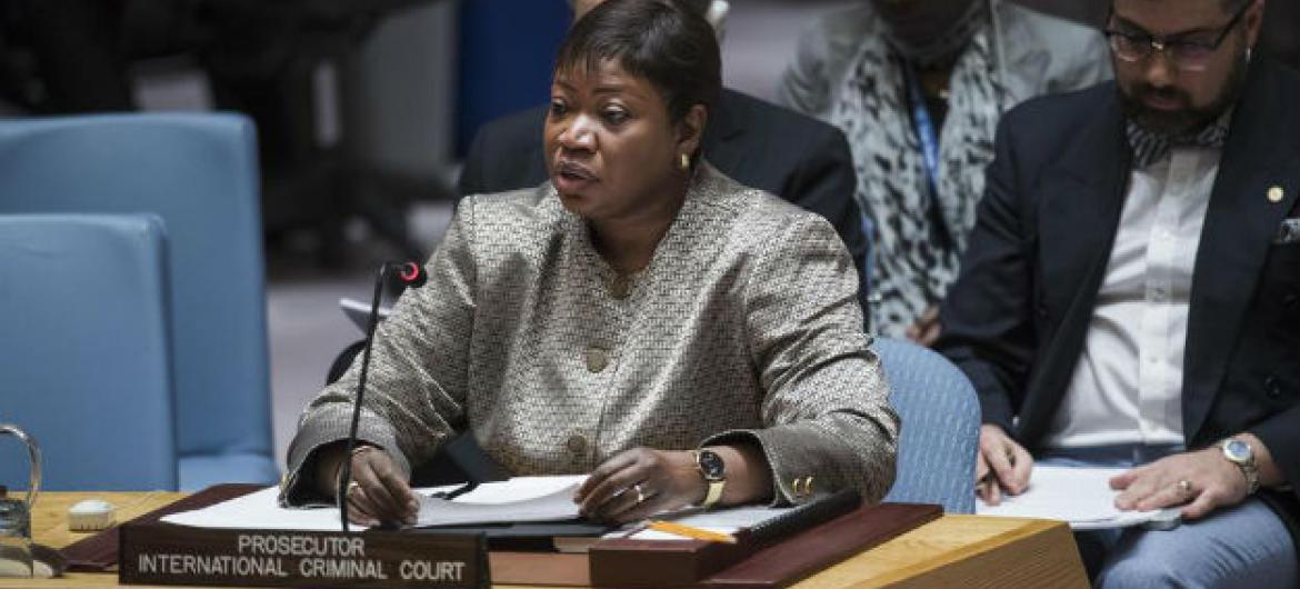 Fatou Bensouda discursa no Conselho de Segurança, nesta terça-feira, 13 de dezembro. Foto: ONU/Amanda Voisard