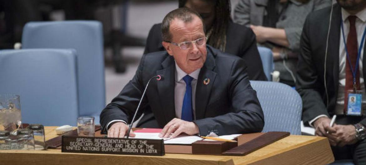 Martin Kobler no Conselho de Segurança, nesta terça-feira, 6 de dezembro. Foto: ONU/Amanda Voisard