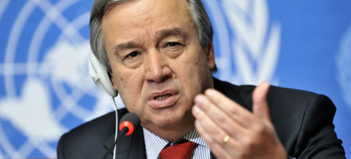 Secretário-geral da ONU, António Guterres. Foto: ONU/Genebra