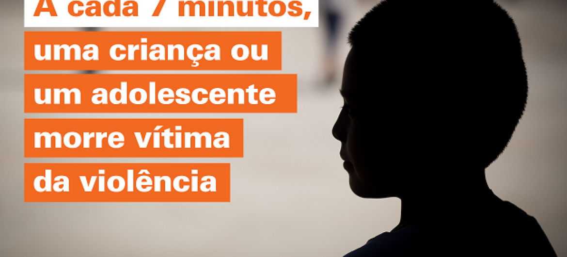 Campanha do Unicef contra violência a crianças e adolescentes. Foto: Unicef Brasil.