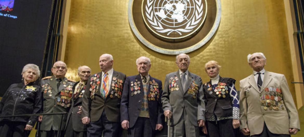 Sobreviventes do Holocausto no evento realizado na Assembleia Geral da ONU. Foto: ONU/Manuel Elias