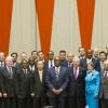 Ban Ki-moon (centro) no Fórum Energia Sustentável para Todos. Foto: ONU/Mark Garten
