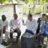 Ban Ki-moon em Los Palmas, Haiti. Foto: ONU/Paulo Filgueiras