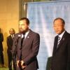 Leonardo DiCaprio e Ban Ki-moon