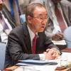 No Conselho de Segurança, Ban Ki-moon falou sobre a cooperação entre a União Africana e a ONU. Foto: ONU/Amanda Voisard