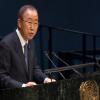 Ban Ki-moon na Assembleia Geral. Foto: ONU