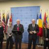 Comissão de Inquérito sobre a Síria em coletivo de imprensa. Foto: ONU/Eskinder Debebe
