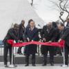 Ban Ki-moon (ao centro da faixa) inaugura o monumento Arca do Retorno. Foto: ONU/Eskinder Debebe