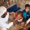 Família deslocada no Iémen. Foto: Ocha