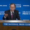 Ban Ki-moon discursa no National Press Club, em Washington. Foto: ONU/Eskinder Debebe