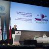 Secretário-geral da ONU, Ban Ki-moon, em discurso no 13º Congresso da ONU sobre Prevenção ao Crime e Justiça Criminal,em Doha, Catar. Foto: ONU/Eskinder Debebe