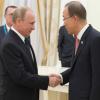 Presidente russo Vladimir Putin e secretário-geral da ONU, se reuniram em Moscou. Foto: ONU/Eskinder Debebe
