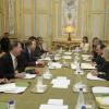 Ban Ki-moon reunido com embaixadores franceses. Foto: ONU/Evan Schneider