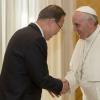Secretário-geral da ONU, Ban Ki-moon, e papa Francisco no Vaticano, em 2013. Foto: ONU/ Rick Bajornas