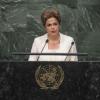 Presidente do Brasil, Dilma Rousseff, em discurso na 70ª Assembleia Geral da ONU. Foto: ONU/Cia Tak.