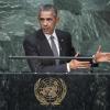 Barack Obama em discurso na Cúpula sobre o Desenvolvimento Sustentável. Foto: ONU/Amanda Voisard