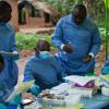Campanha de vacinação contra o ébola na Guiné Conacri. Foto: OMS/S. Hawkey