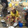 Refugiados na República Centro-Africana no campo de Mborgene, nos Camarões. Foto: Monde Kingsley Nfor/Irin