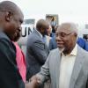 O embaixador angolano, Ismael Martins, na sua chegada a Bujumbura, Burundi. Foto: Unic Bujumbura
