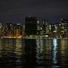 A sede da ONU em Nova York ficou às escuras neste sábado à noite para marcar a "Hora do Planeta". Foto: Kensuke Matsueda