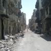 Prédios destruídos em Homs, Síria.