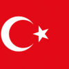 Bandeira da Turquia.