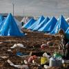 Acampamento para refugiados sírios perto da fronetira com a Turquia. Foto: Ocha