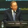 Secretário-geral da ONU, Ban Ki-moon, discursa em evento do Fundo Global em Montreal, Canadá. ONU/Imagem de vídeo.