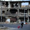 Prédios destruídos na cidade de Sirte, Líbia. Foto: Unicef/Giovanni Diffidenti